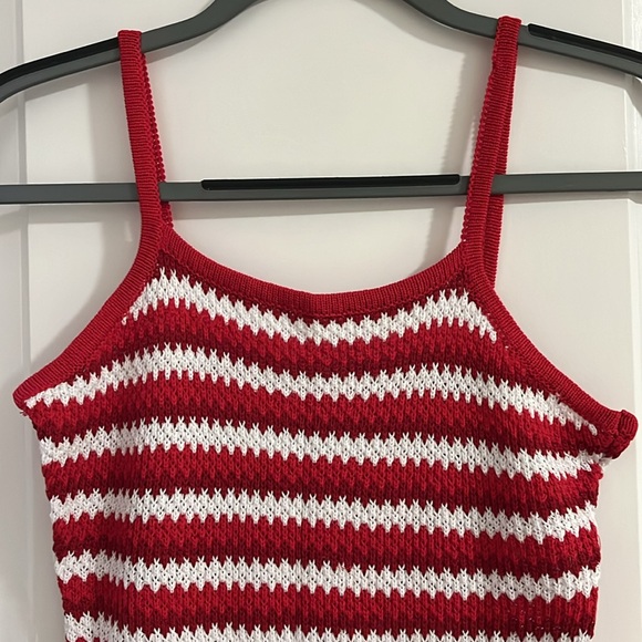 Red & White Striped Sundress Size Small - Perfect for 4th of July - Picture 2 of 4